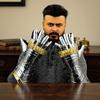 Средневековый Воин Стальные Готические Рыцарские Стиль Воина Функциональные Перчатки Наручи Латунный Акцент Рождественский Подарок Отцу