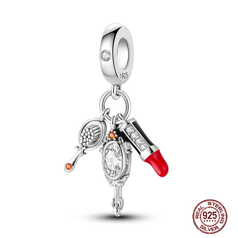 Ежедневные статьи Медные розовые парфюмерные шармы Камера Гантель Смарт-часы Бусины Подходят для оригинальных браслетов DIY Ювелирный подарок