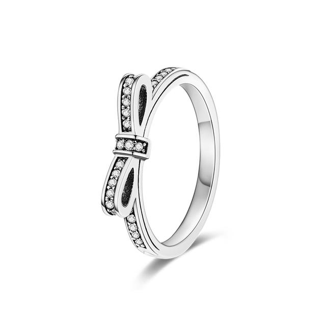 Обручальное кольцо из серебра 925 пробы, женские кольца на палец, бесконечный цветок, принцесса, сердце, обручальное кольцо, популярное