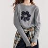Tops for Women Pullover Long Sleeve Round-neck  Autumn Winter Kinnted Warm Oversize Thickened  Top