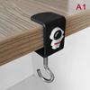 Hanging Hook Adjustable Rotatable Removable Table Edge Hooks Desktop Hooks Deskside Book Bag Organizer Large Load Capacity
