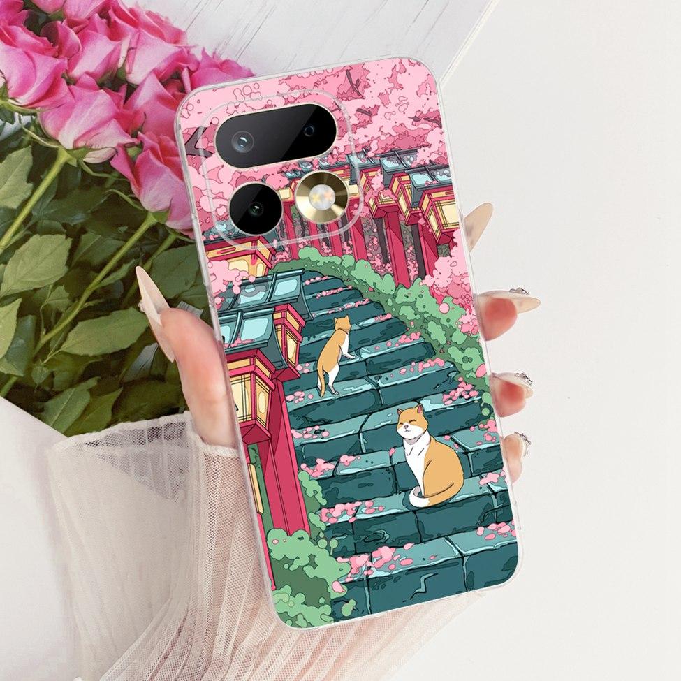 Transparent For Realme 16 Pro 5G Case Luxury Cute Cat Fashion Butterfly Cool Painted Casing For Realme RMX5121 RMX5120