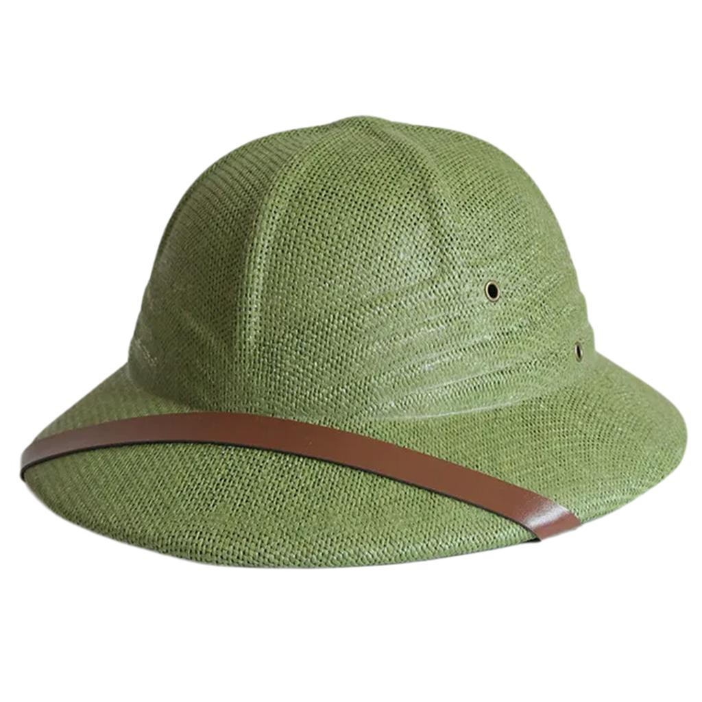 Vintage Handcrochet Straw Hat Vacation Bucket Hat for Adult Women Outdoor Activity Panama Hat for Travel and Casual Wear