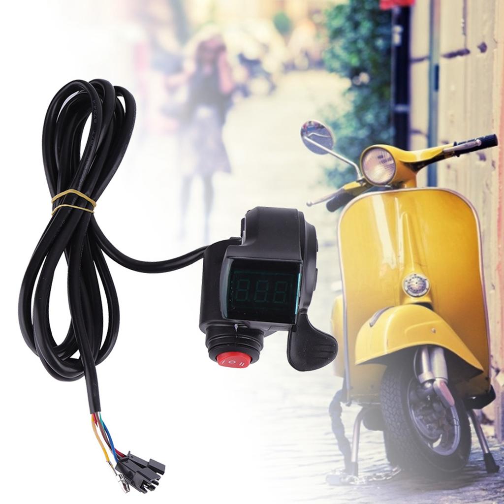 Дроссельная заслонка под большой палец, ЖК-цифровой индикатор заряда батареи, 3-скоростной переключатель