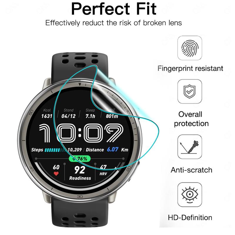 1-20 шт. Мягкая гидрогелевая пленка для Amazfit Active 2 Защитная пленка для экрана от царапин С изогнутым мягким краем для AmazfitActive2
