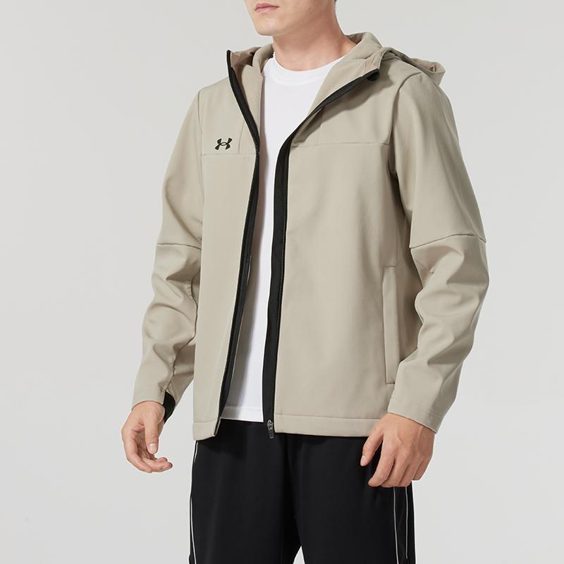 Under Armour Ветрозащитная теплая куртка с капюшоном для активного отдыха, унисекс, куртки цвета хаки 24600408-203