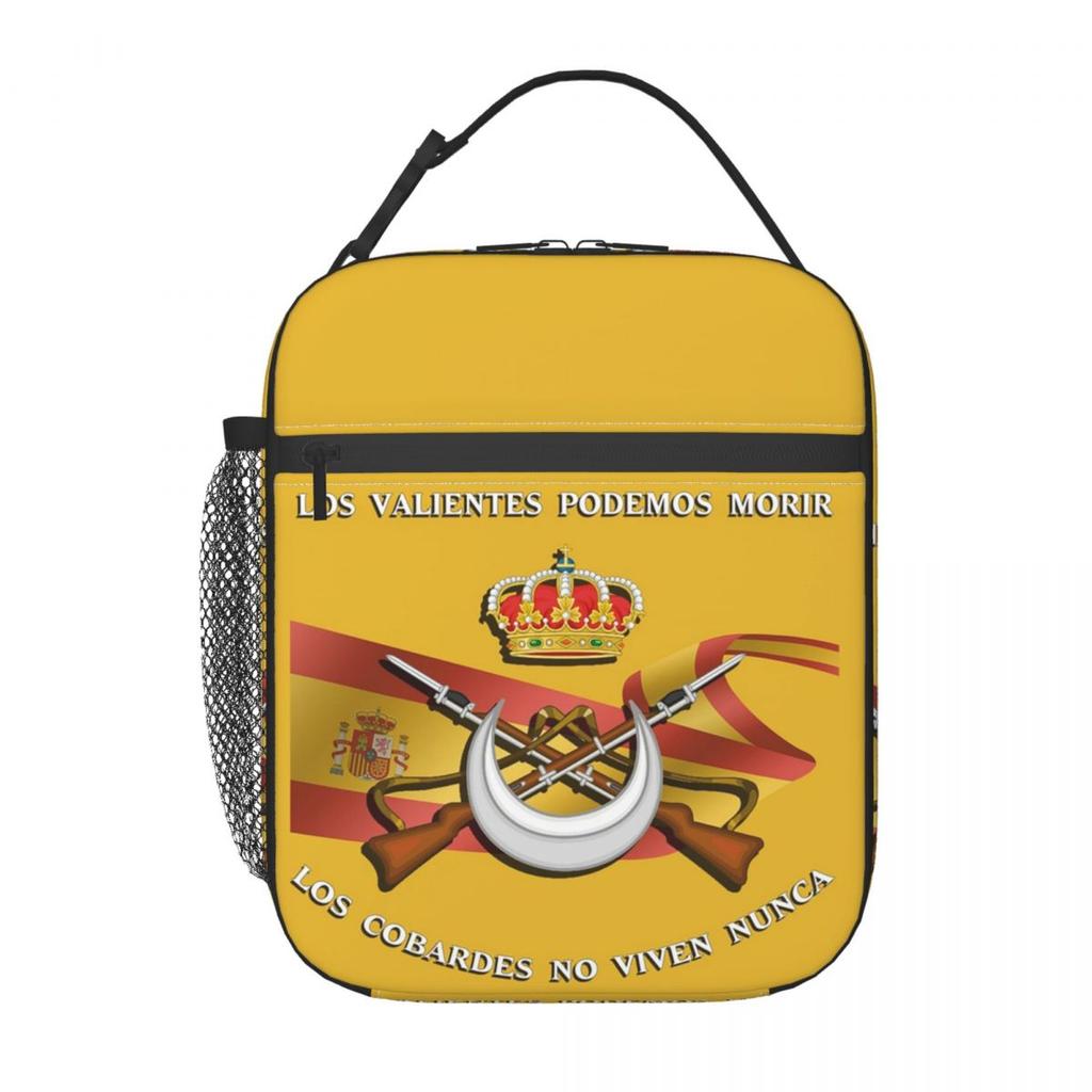 Spanish Legion Flag Spain Army Proud Insulated Lunch Bag for Women Children Portable Food Boxes Thermal Lunch Box Tote