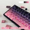Xiaomi Gradient Translucent Lines Sided Printed Keycaps 133keys for Mechanical Keyboard Blackberry Purple Grey Blue Key Caps Cherry PBT