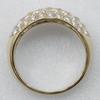 Ring K18 yellow gold/diamond #8.0(US Size) 5.4g Women Used