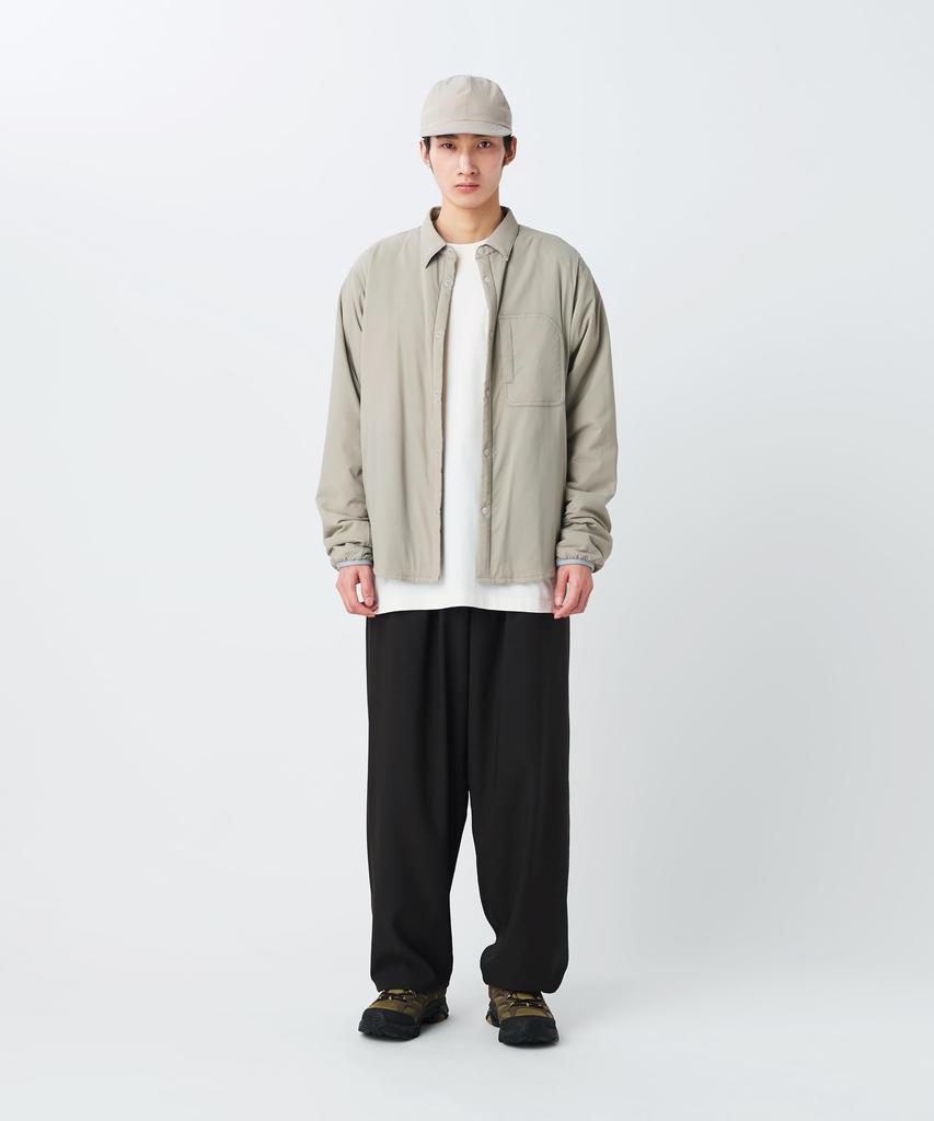 Flexible Insulated Shirt Tops Shirt Long Sleeve Padded GREIGE M [Snow Peak] SH-26SU001 Men's Women's