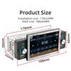 Сенсорный экран Мультимедиа FM Дополнительный вход Bluetooth USB Mirror Link Универсальный Автомагнитола 5 дюймов 1 Din Автомобильный Радиоприемник MP5 Плеер