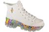 Jen Stark: Hi-Ryze - See-Thru Drip, Womens White Sneakers