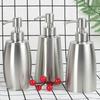 350/400ML Stainless Steel Refillable Soap Dispenser Portable Leak Proof Reusable Multifunctional Lotion Shampoo Mouthwash Cosmetic Refillable Bottle