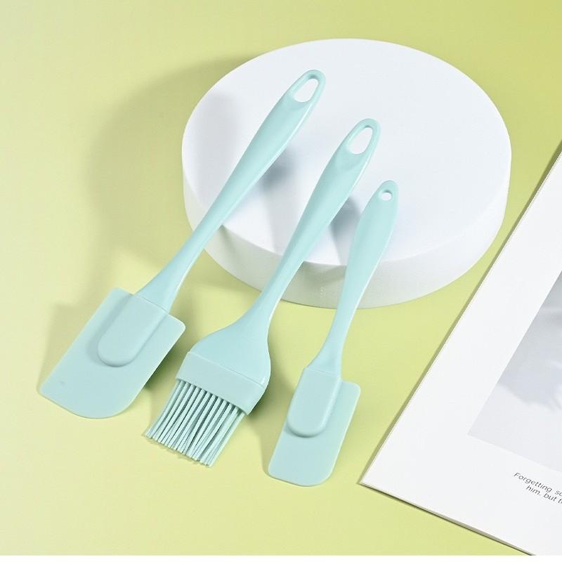 3pcs Mixer Oil Brush Kitchen Baking Tool Silicone Spatula Non Stick 3Pcs Cream Scraper DIY Bread Cake Butter Spatula