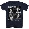 Футболка для взрослых Rocky IV Фотографии Темно-синяя