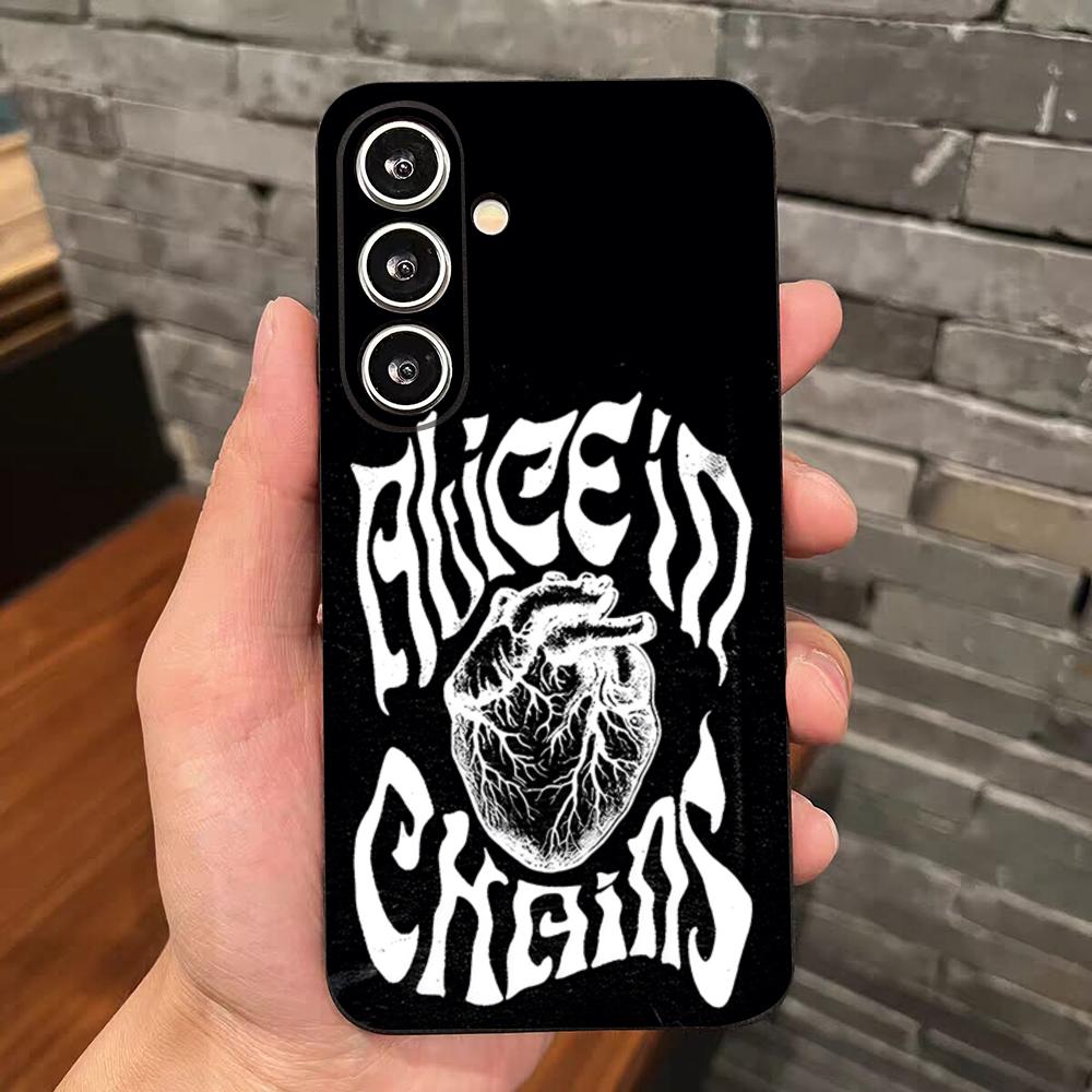 Retro Band Alice In Chains Phone Case For Samsung S26 S25 Edge S24 S23 S22 S21 S20 Ultra Plus Fe Galaxy Silicon Cover