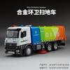 1:24 Scale Die-Cast Material Water Sprinkler and Sweeper Vehicle Model Realistic Sanitation Vehicle Toy with Sound and Light Effects Children's Toy