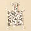 Baby Animal Cotton Swaddle With Plush Rabbit Toy For Sleep And Comfort