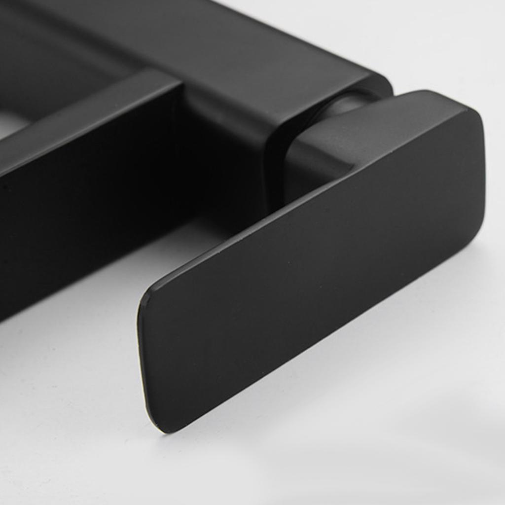 Kitchen Sink Faucet Cold Hot Water Plastic Quadrate Black for Bathroom Kitchen Hotel