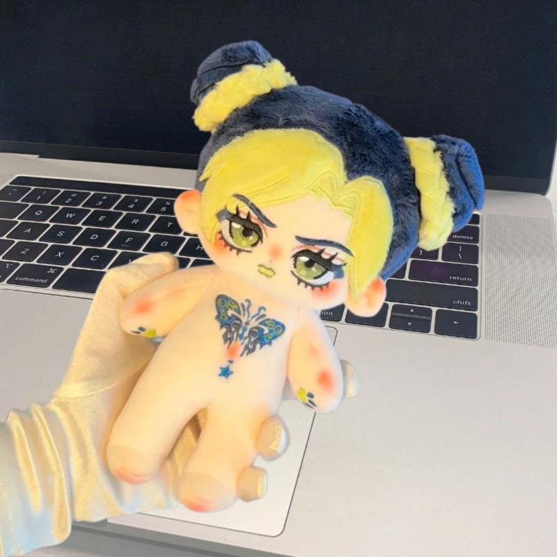 Мягкая игрушка 20 см Аниме JoJo's Bizarre Adventure Джолин Куджо Плюшевая кукла для переодевания Хлопковая кукла-игрушка для ребенка Плюшевые игрушки Косплей Коллекционная вещь для фаната