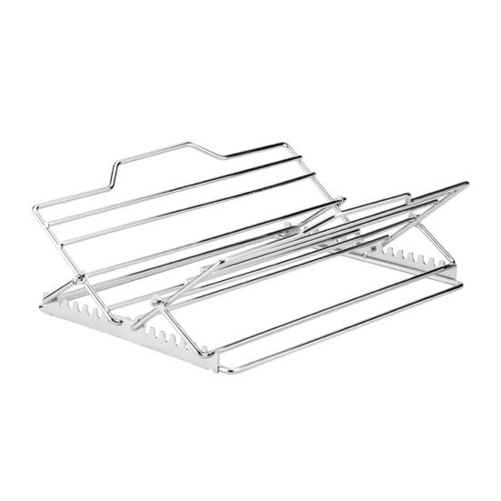 1/2Pcs Adjustable V-Shaped Chicken Roasting Rack Non-Stick Stainless Steel Foldable Roasting Stand Travel Grill Accessories