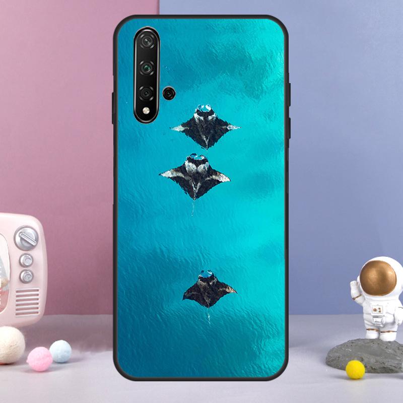Чехол для Huawei Nova 12i 12s 11i 8i 7i 9 10 SE Y60 Y61 Y70 Y72 Y73 Y90 Y91 P20 P30 P40 Lite с рисунком ската