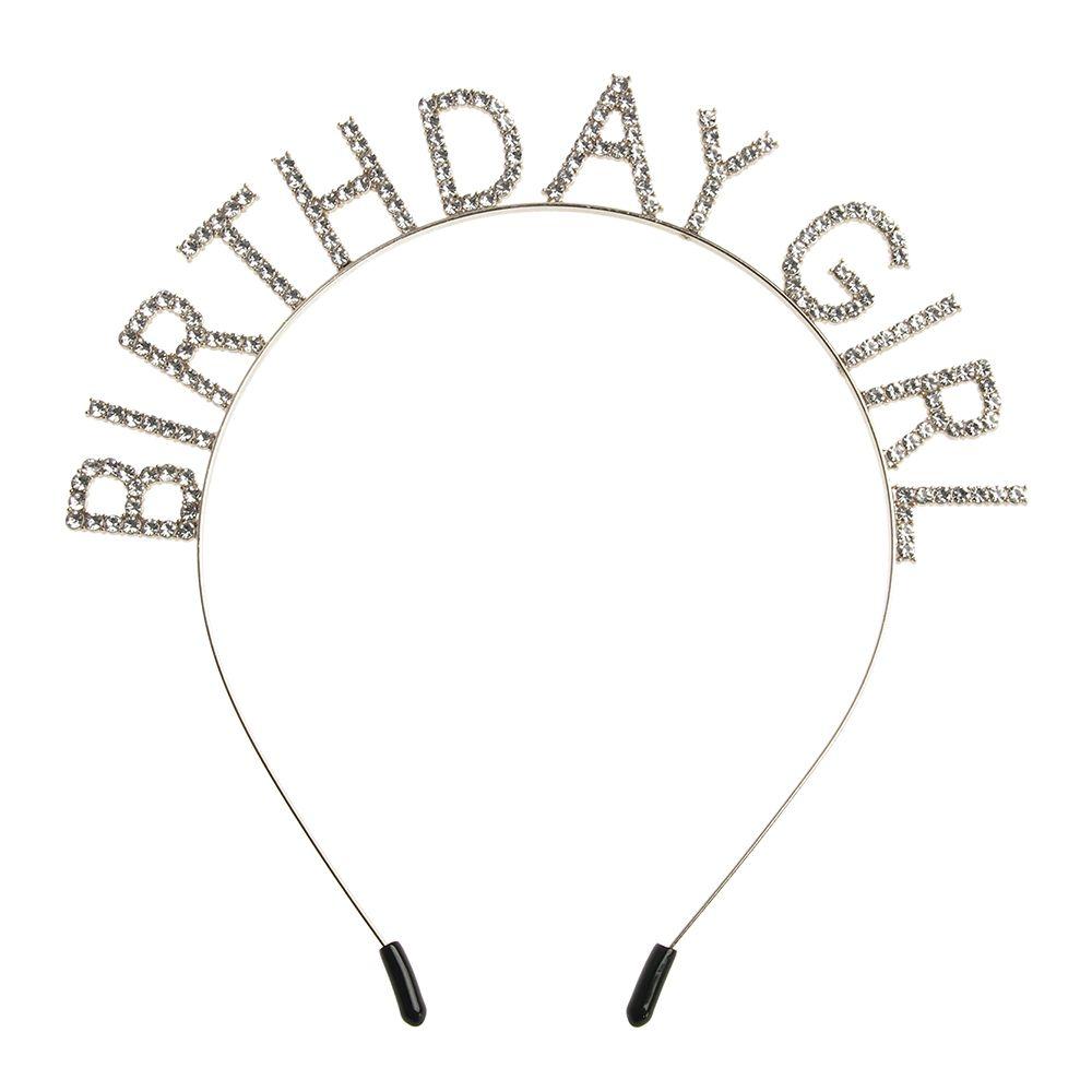 Styling Women Metal Alloy Birthday Party Tiara Princess Crown Birthday Girl Headband Hair Hoop