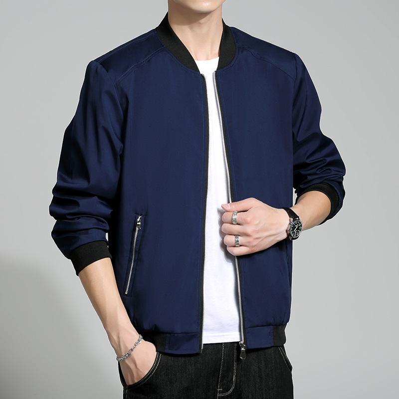 Весна и осень однотонная модная брендовая бейсбольная форма мужская куртка для инструментов мужская студенческая повседневная куртка мужская бейсбольная форма