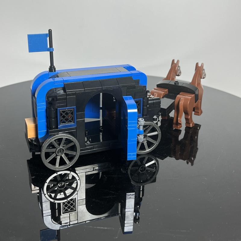 Buildmoc Ideas Затемненная Королевская Колесница Сокола Модель Строительные Блоки Игрушки Для Детей Игрушка Детям Подарки 249ШТ Кирпичиков