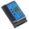 12V 24V 30A Solar Energy Charge Controller Automatic PWM LCD Dual USB Output Regulator