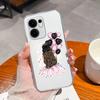 Чехол для Oppo Reno 13F Градиентный Цветочный Прозрачная Крышка для Oppo Reno 13 F 4G 5G Reno13F Funda Мягкие Противоударные Задние Крышки Телефона