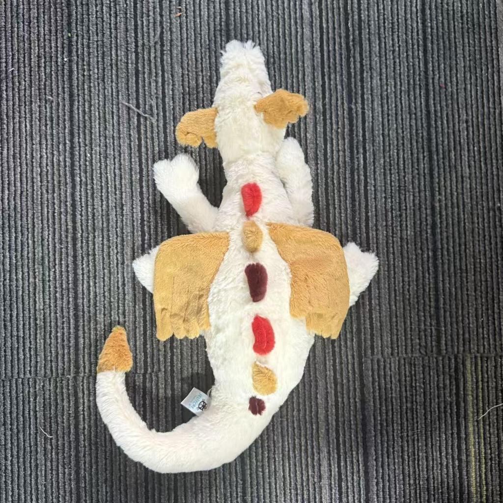 JC Cute Soft Snow Dragon Plush Toy Collection - Pink, Purple, Black, and Gold Lying Dragons