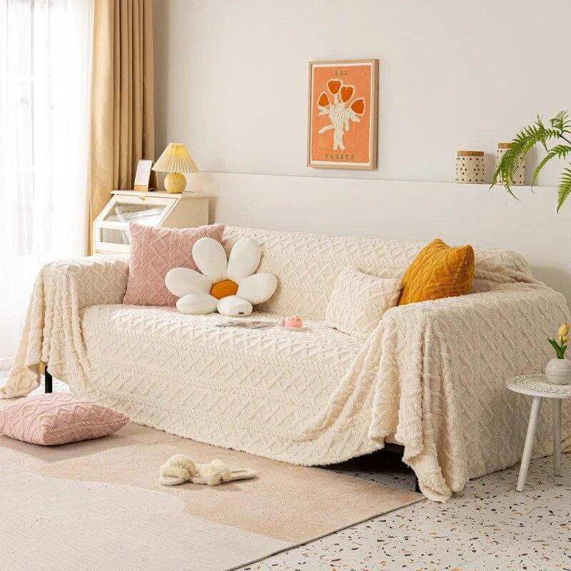 Blanket Winter Warm Soft Bed Blankets Universal Sofa Couch Cover Towel Plush Jacquard Sofa Blanket Plaid On The Sofa Bedspread