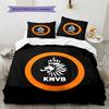 KNVB Pattern Bedding Quilt Set  Home Decoration  Gift (1 * duvet cover + 2 * pillowcase  without core)