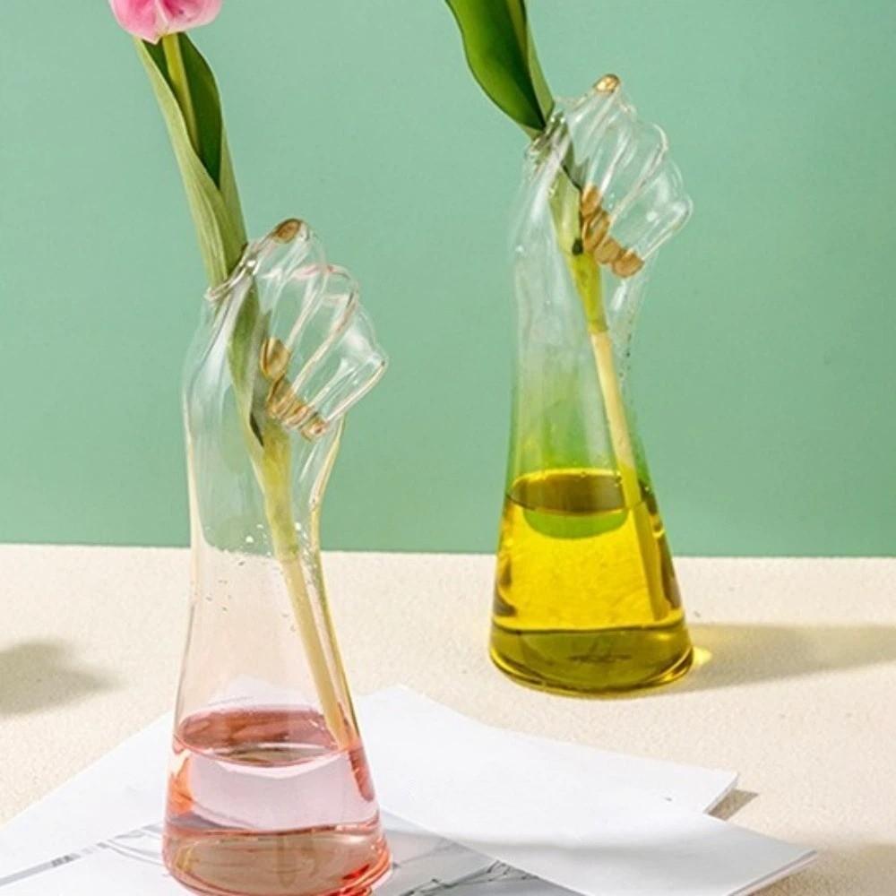 Handmade Hydroponic Glass Vase Unique Flower Arrangement Vase Flower Holder Living Room