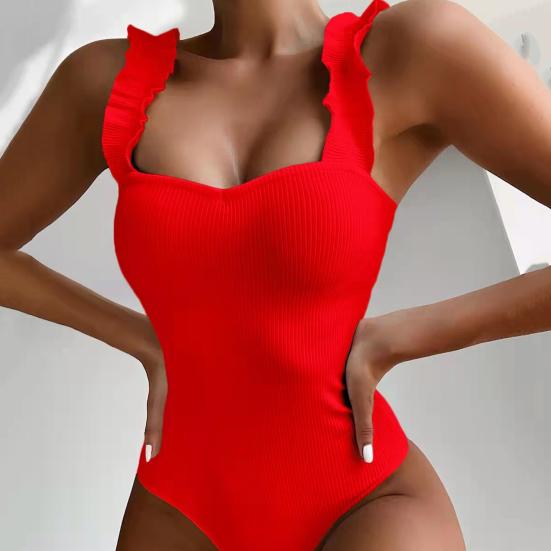 Great Lady Swimwear Comfortable Wireless One-piece Elastic Girl Swimsuit for Water Activity