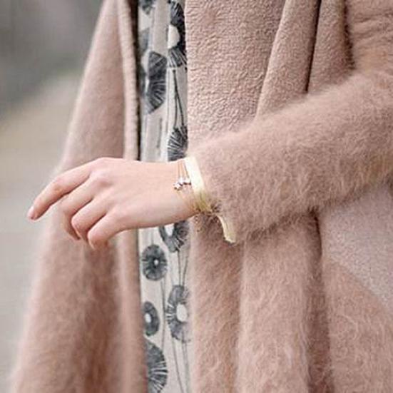 Women's Girls' Jewelry Gift Gold Plated Charm Chain Star Bracelet