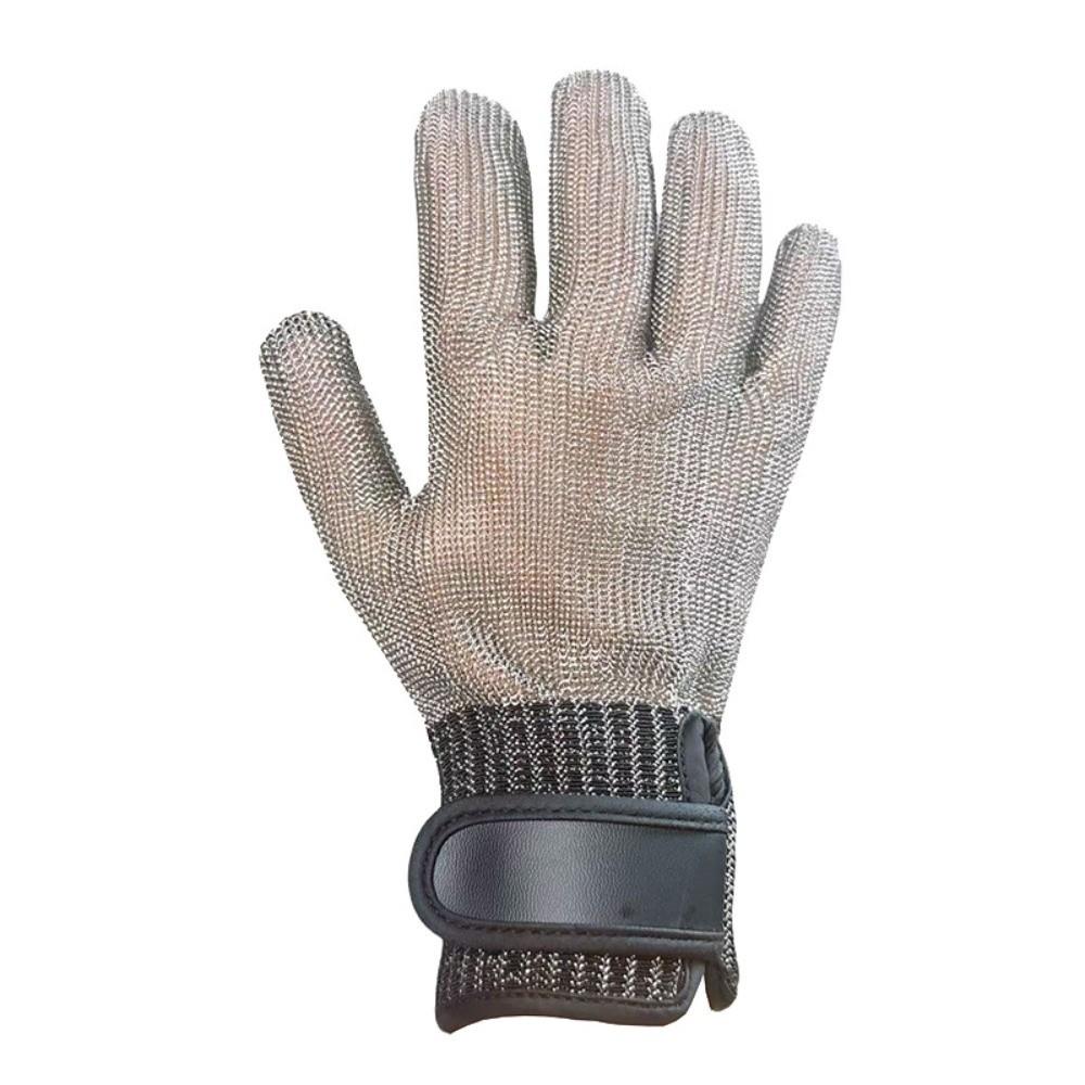 Protective Stainless Steel Mesh Glove Elastic Safety Work Glove Cut Resistant Glove Slaughtering