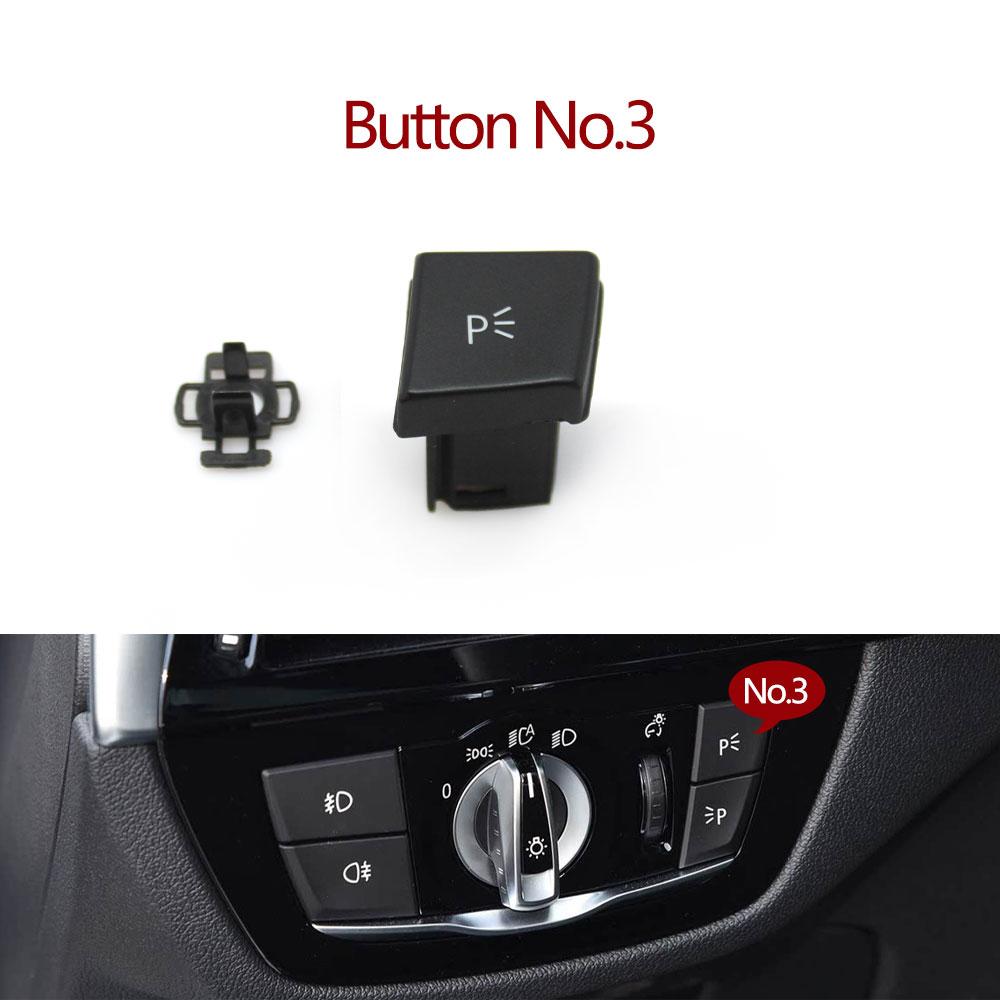 Car Headlight Switch Rotary Knob Head Lamp Switch Foglight Button Cover Replace For BMW G30 G31 G38 F90 G32 G01 G08 F97 G02 F98