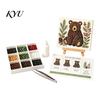 Christian Sympathy Gift DIY Sea Glass Mosaic Art Kit, 3D Forest Animal Craft Set with Handmade Wall Colorful Pieces for Adults Beginners, Artwork Home
