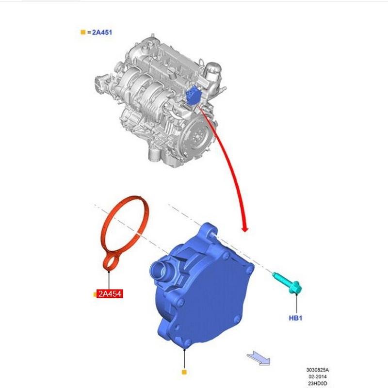 Bb5e-2d224-bb bb5e2d224bb прокладка вакуумного насоса двигателя для Ford Mondeo 2.0T Mustang 2.3