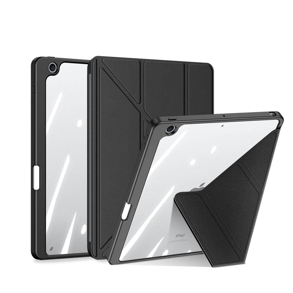 For Apple iPad Air 11'' M4 10.2 2026/iPad Pro 12.9/11 iPad Air 4 5 Case Detachable Tablet Multiple Stand Angles Clear Back Cover