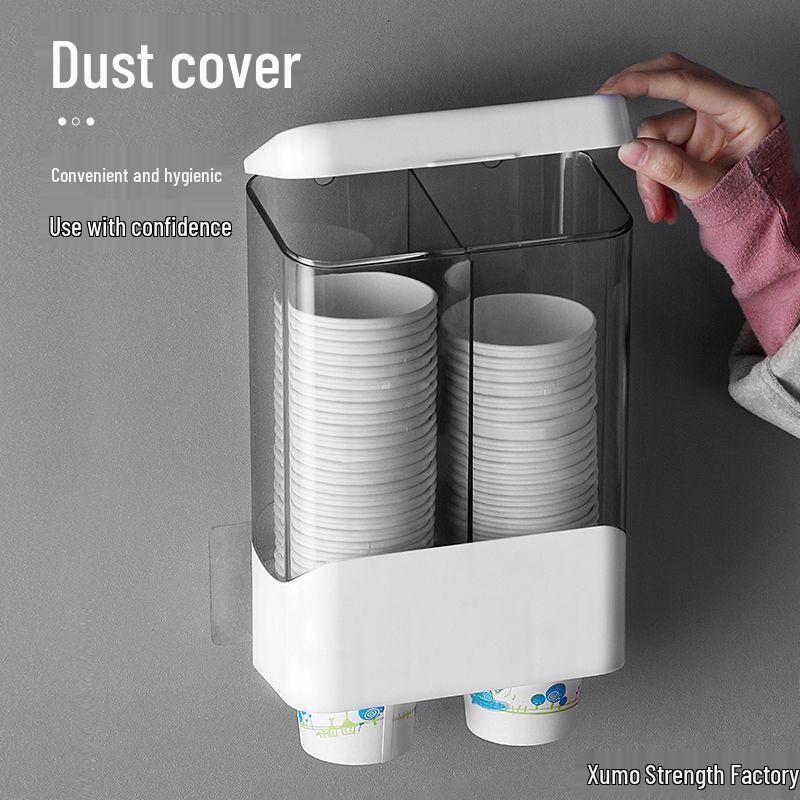 Настенный автоматический диспенсер для одноразовых стаканчиков – Держатель для бумажных стаканчиков без сверления, новая модель для домашнего использования