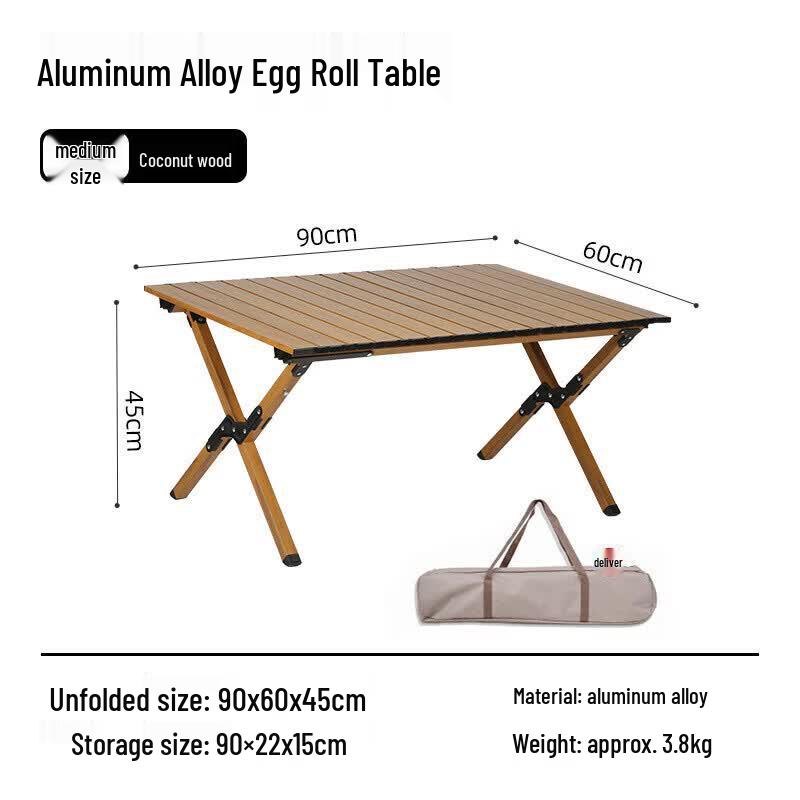 Hu Quan Nong Aluminum Alloy Outdoor Folding Camping Table