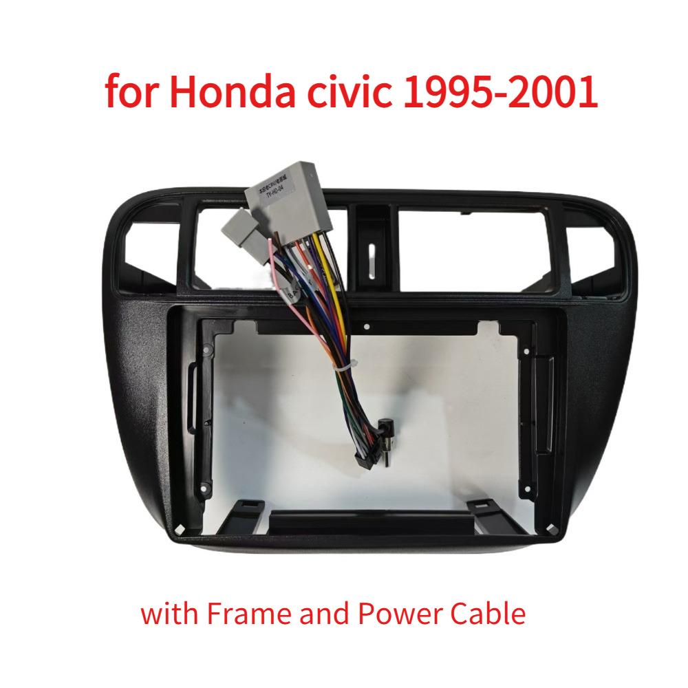 9-дюймовая панель для установки магнитолы (фасция) для Honda Civic 1995-2001, установочный комплект для приборной панели, рамка консоли, панель приборной панели