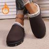 Fashion Women Baotou  Slippers 2025 Cotton Platform Slides Women House Fashion Winter Shoes Ladies Home Casual Large Size Slippers Women