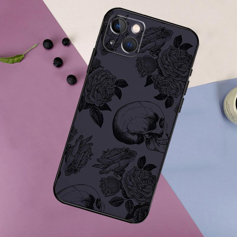 Череп Готический Жуткий Пастельный Гот Чехол Для IPhone 18 14 13 11 12 16 15 Pro Max 12 13 Mini X XR XS MAX 7 8 14 16 15 Plus Задняя Крышка
