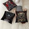 Подушка с изображением рок-группы Slayer Подарок Декор для дома и офиса Подушка для спальни, дивана, автомобиля Наволочка