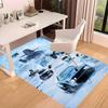Fast and Furious Printed Absorbent Washable Carpet, Non-Slip Bathroom Mats, Kitchen Rugs, Yoga Mat,Living Room Entrance, Camping Picnic Rugs