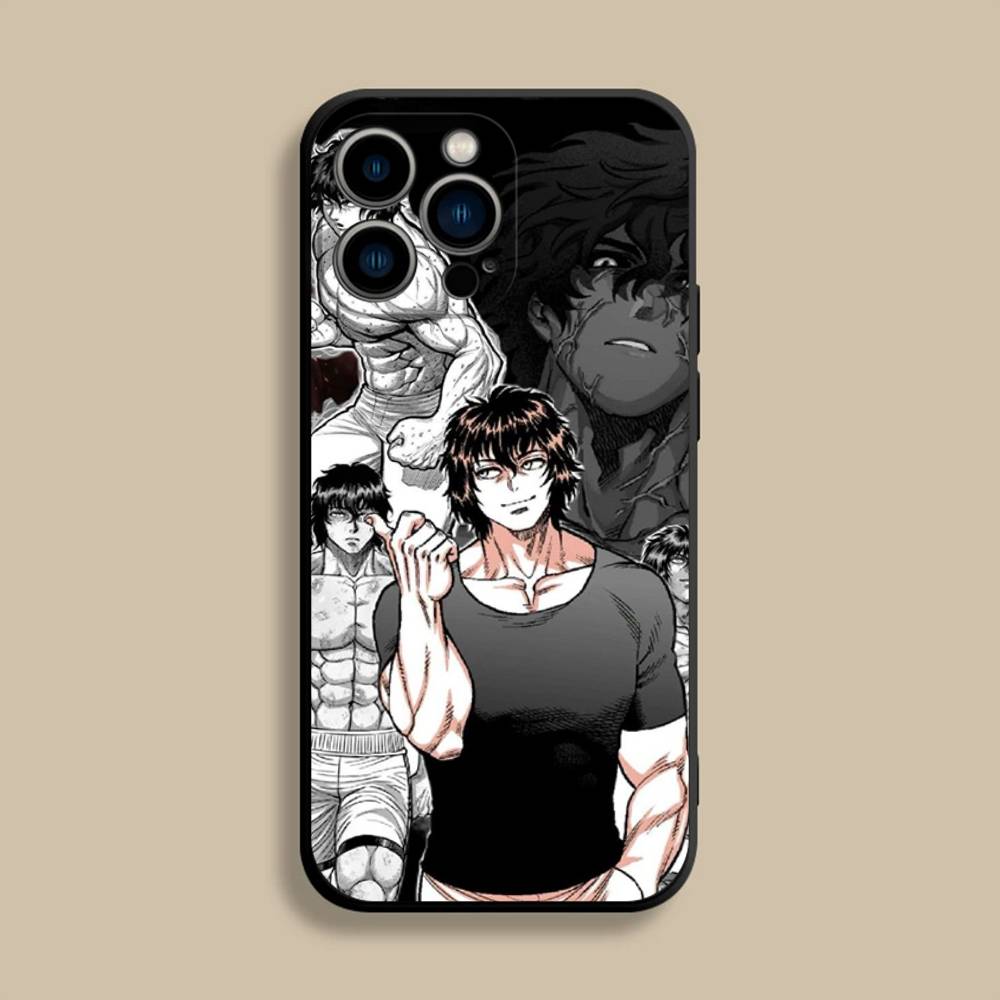 Чехол для телефона K-Kengan A-Ashura для iPhone 17,16,15,14,13,12,Pro,Max,Plus,E,SE4,Air,Mini Черный Мягкий Чехол